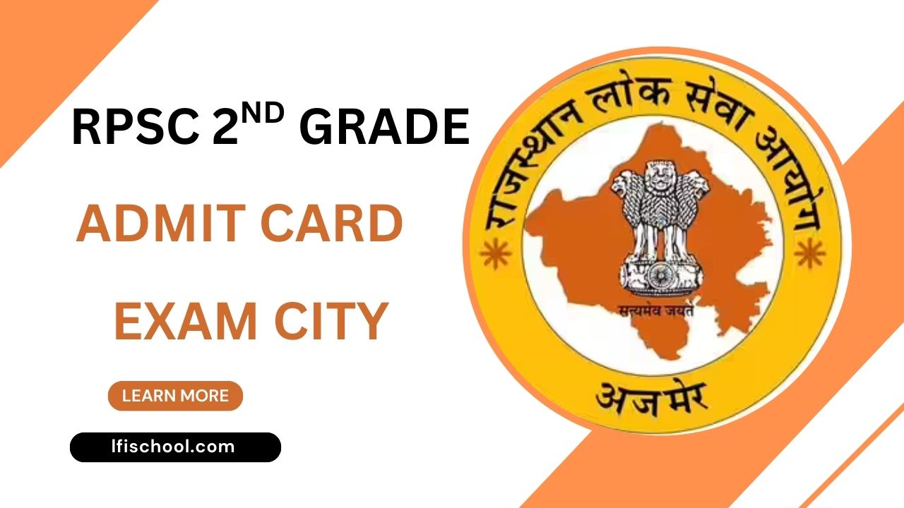 RPSC 2nd Grade Admit Card 2025